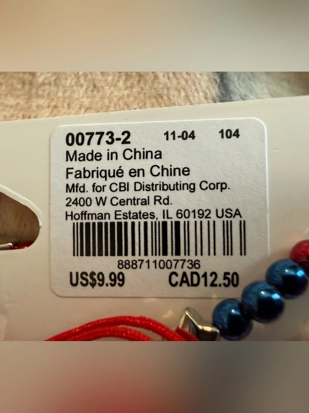 3 for $15💙 Claire's Kids Red White Blue 'American Babe' Beaded Bracelet Set